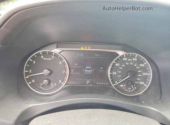 1N4BL4FV8KC149483 2019 NISSAN ALTIMA White Widok zestawu wskaźników