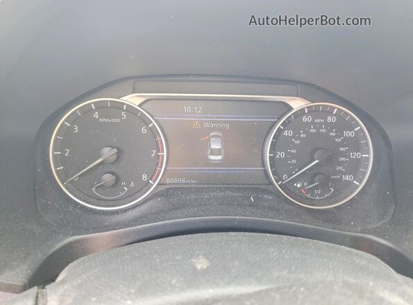 1N4BL4FW0KC185743 2019 NISSAN ALTIMA Красный Вид щитка приборов