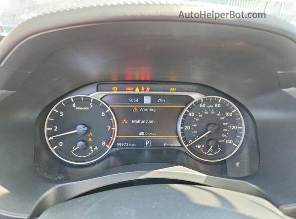 1N4BL4FW1MN342106 2021 NISSAN ALTIMA Gray Widok zestawu wskaźników