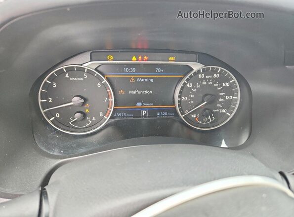 1N4BL4FW6NN415519 2022 NISSAN ALTIMA Black Սարքավորումների վահանակի տեսք