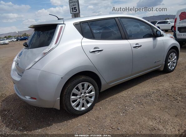 1N4BZ0CP0HC306252 2017 NISSAN LEAF Silver Задня права чверть