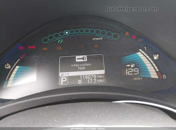 1N4BZ0CP0HC306252 2017 NISSAN LEAF Silver Вид задньої частини салону