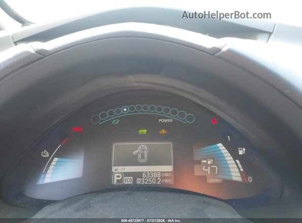 1N4BZ0CP3GC300346 2016 NISSAN LEAF Blue Widok tylnych siedzeń
