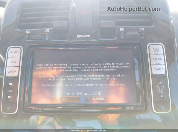 1N4BZ0CP3GC300346 2016 NISSAN LEAF Blue 