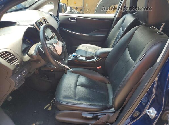 1N4BZ0CP3GC310116 2016 NISSAN LEAF Blue Vista interior delantera