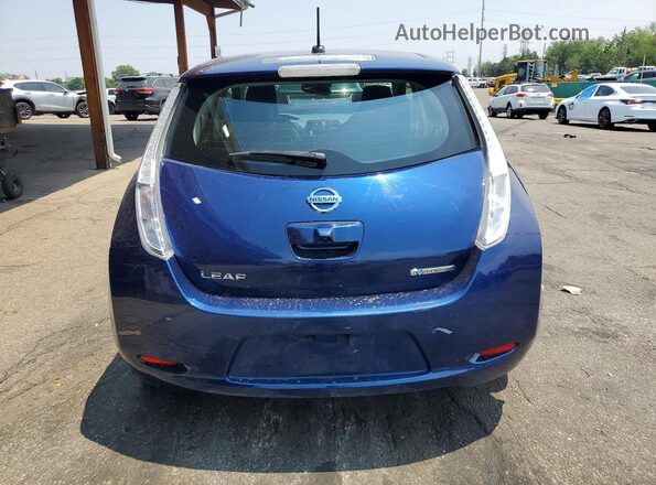 1N4BZ0CP3GC310116 2016 NISSAN LEAF Blue Vista trasera