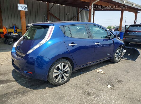 1N4BZ0CP3GC310116 2016 NISSAN LEAF Blue Trasero derecho