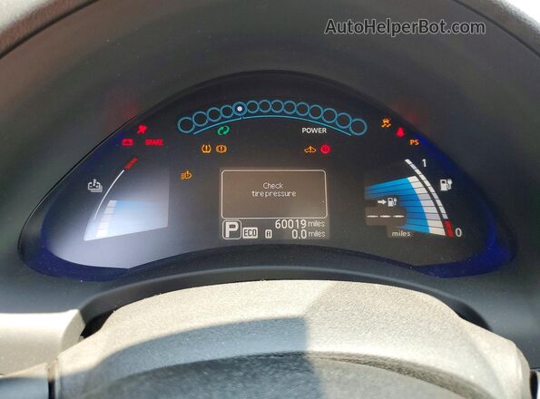 1N4BZ0CP3GC310116 2016 NISSAN LEAF Blue Vista del cuadro de instrumentos