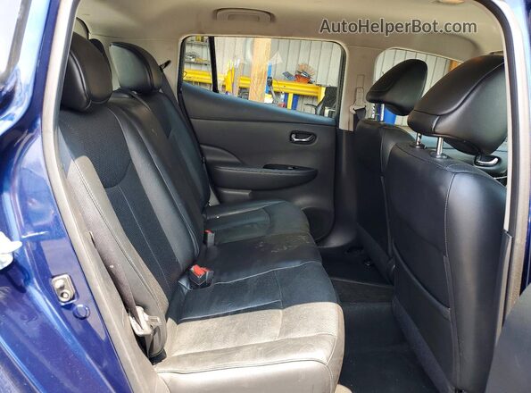 1N4BZ0CP3GC310116 2016 NISSAN LEAF Blue Vista de los asientos traseros
