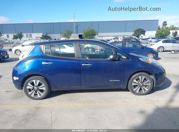 1N4BZ0CP6GC306190 2016 NISSAN LEAF Синий Вид щитка приборов