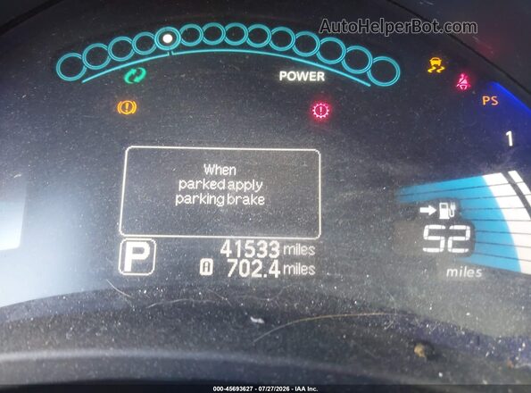 1N4BZ0CP6GC306190 2016 NISSAN LEAF Синий Панорамный вид салона 360°