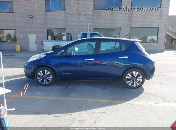1N4BZ0CP6GC306190 2016 NISSAN LEAF Синий Вид задней части салона