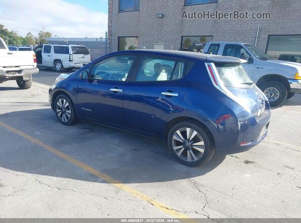 1N4BZ0CP6GC306190 2016 NISSAN LEAF Синий Задняя левая четверть