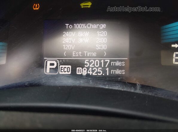 1N4BZ0CP6HC307440 2017 NISSAN LEAF Gray ხელსაწყოთა პანელის ხედი