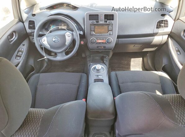 1N4BZ0CP6HC311259 2017 NISSAN LEAF Charcoal Вид панелі приладів