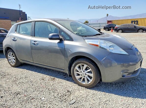 1N4BZ0CP6HC311259 2017 NISSAN LEAF Charcoal Передня права чверть
