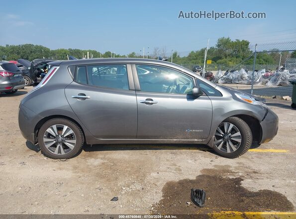 1N4BZ0CP7GC311673 2016 NISSAN LEAF Gray Rear interior view