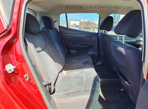 1N4BZ0CP9GC305650 2016 NISSAN LEAF Maroon Вид задньої частини салону