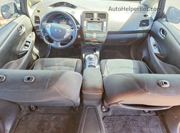 1N4BZ0CP9GC305650 2016 NISSAN LEAF Maroon Вид панелі приладів