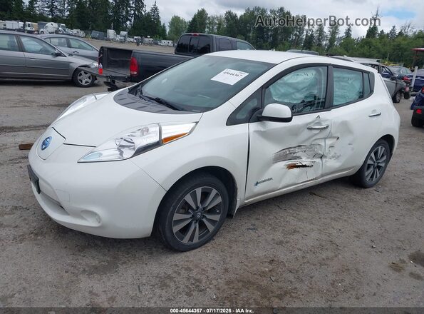 1N4BZ0CP9GC311187 2016 NISSAN LEAF White Առջևի ձախ երեք քառորդ տեսարան