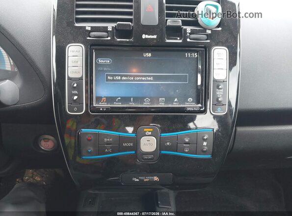 1N4BZ0CP9GC311187 2016 NISSAN LEAF White Սալոնի 360 աստիճան տեսք