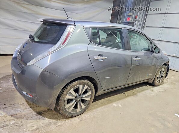 1N4BZ0CPXHC308042 2017 NISSAN LEAF Серый Задняя правая четверть