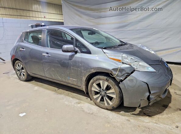 1N4BZ0CPXHC308042 2017 NISSAN LEAF Серый Передняя правая четверть