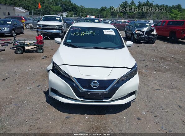 1N4BZ1BP2LC308858 2020 NISSAN LEAF White Widok zestawu wskaźników