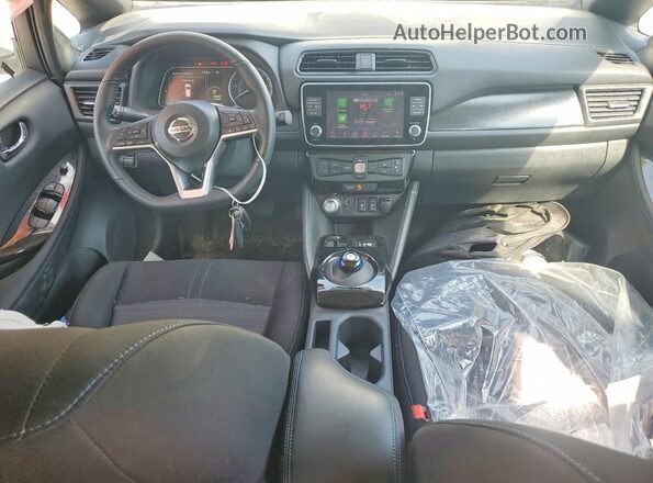 1N4BZ1CP1KC320125 2019 NISSAN LEAF White წინა პანელის ხედი