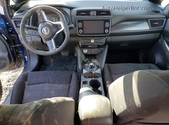 1N4BZ1CP3LC307152 2020 NISSAN LEAF Blue წინა პანელის ხედი