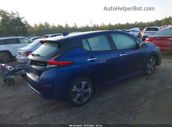 1N4BZ1CP4KC312617 2019 NISSAN LEAF Синий Задняя правая четверть