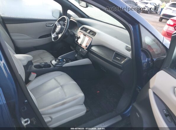 1N4BZ1CP4KC312617 2019 NISSAN LEAF Синий Вид салона спереди