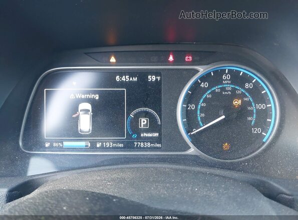 1N4BZ1CP4KC312617 2019 NISSAN LEAF Синий Панорамный вид салона 360°