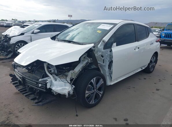 1N4BZ1CP4LC302641 2020 NISSAN LEAF White Vista tres cuartos delantera izquierda