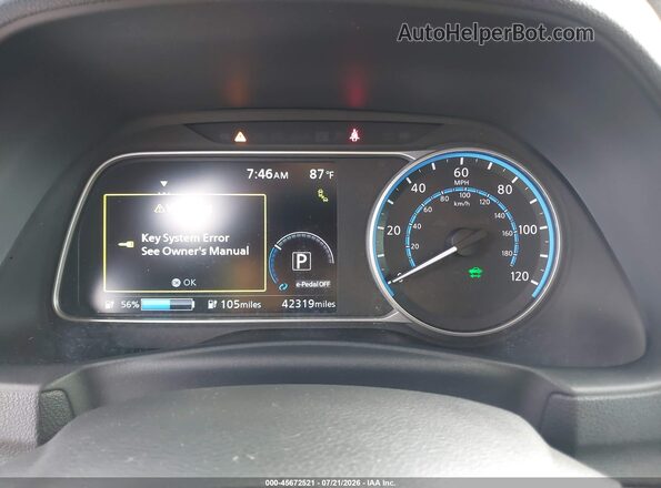 1N4BZ1CP4LC302641 2020 NISSAN LEAF White Vista de los asientos traseros