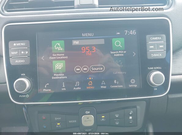1N4BZ1CP4LC302641 2020 NISSAN LEAF White 