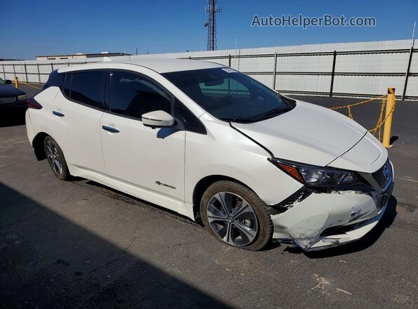 1N4BZ1CP5KC317180 2019 NISSAN LEAF Белый Передняя правая четверть