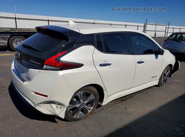 1N4BZ1CP5KC317180 2019 NISSAN LEAF Белый Задняя правая четверть