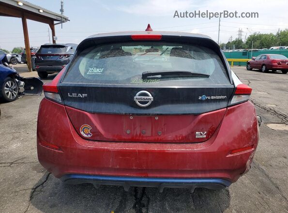 1N4BZ1CP5KC319107 2019 NISSAN LEAF Темно-бордовый Вид сзади