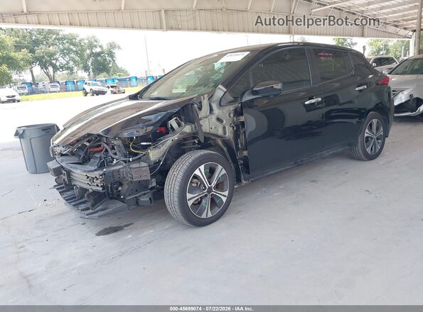 1N4BZ1CP5LC309971 2020 NISSAN LEAF Black წინა მარცხენა ხედი სამი მეოთხედიდან