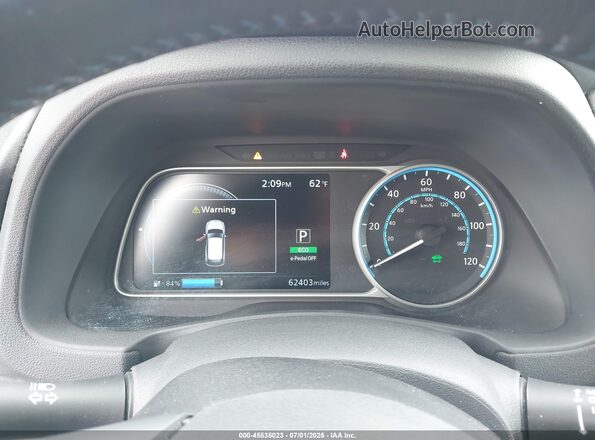 1N4BZ1CP6KC318550 2019 NISSAN LEAF Blue Widok tylnych siedzeń