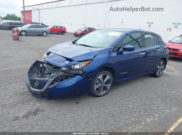 1N4BZ1CP6KC318550 2019 NISSAN LEAF Blue Przód lewy