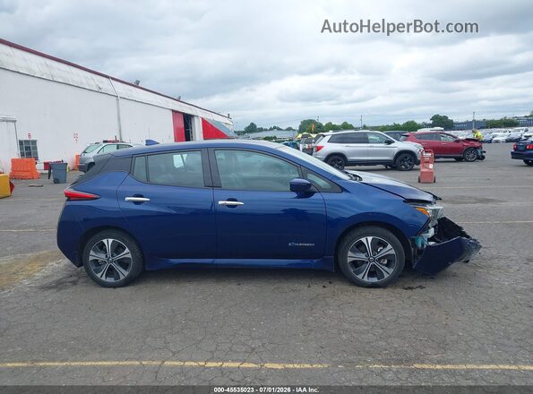 1N4BZ1CP6KC318550 2019 NISSAN LEAF Blue Widok wnętrza z tyłu