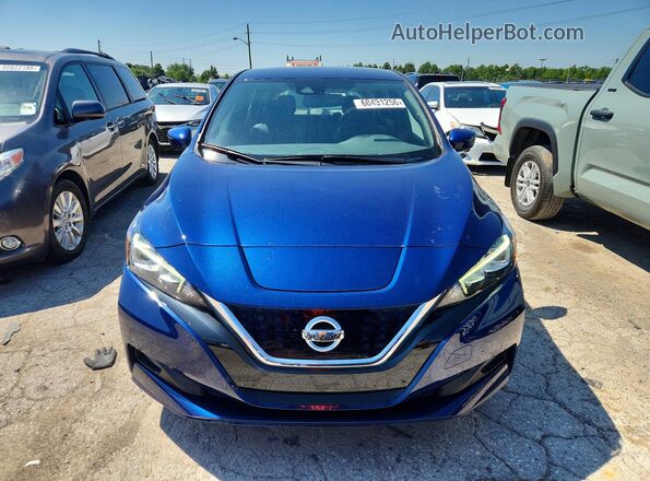 1N4BZ1CP6KC321349 2019 NISSAN LEAF Blue წინა ხედი
