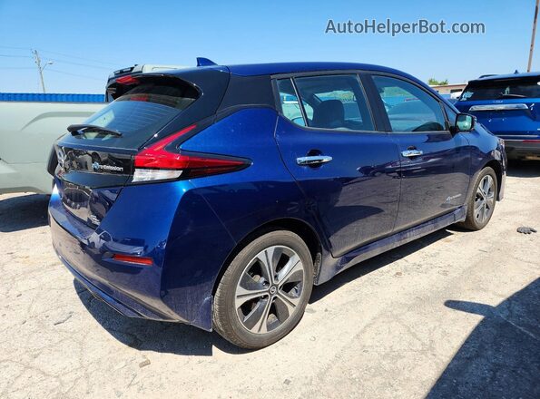 1N4BZ1CP6KC321349 2019 NISSAN LEAF Blue უკანა მარჯვენა