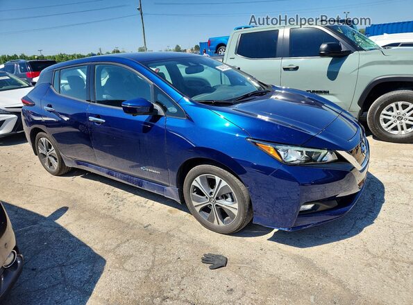 1N4BZ1CP6KC321349 2019 NISSAN LEAF Blue წინა მარჯვენა