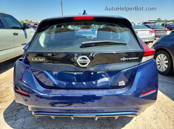 1N4BZ1CP6KC321349 2019 NISSAN LEAF Blue უკანა ხედი