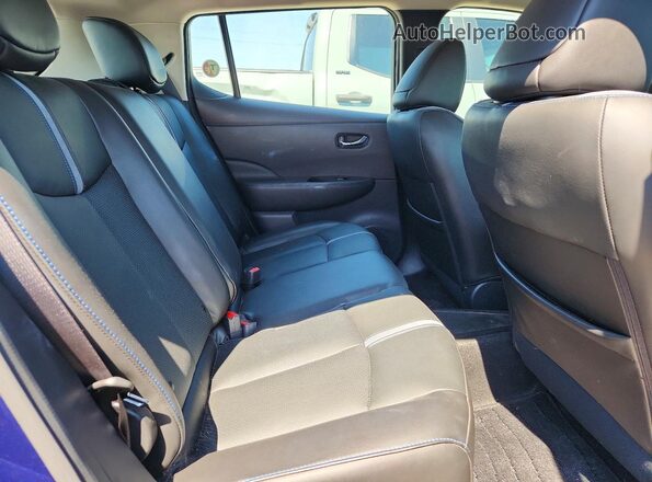 1N4BZ1CP6KC321349 2019 NISSAN LEAF Blue უკანა სალონის ხედი