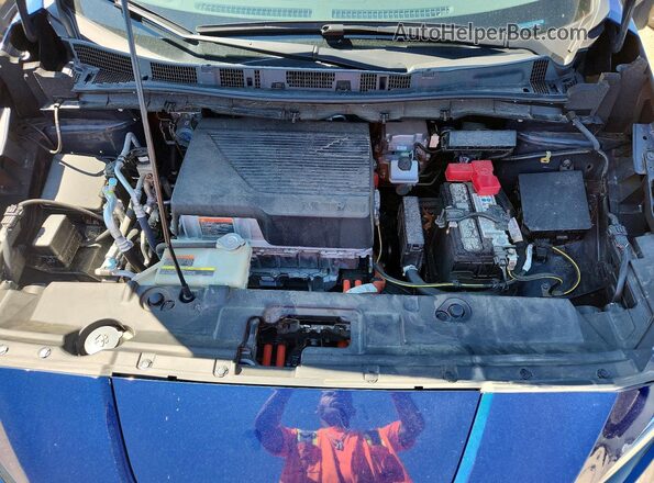 1N4BZ1CP6KC321349 2019 NISSAN LEAF Blue ძრავის განყოფილების ხედი