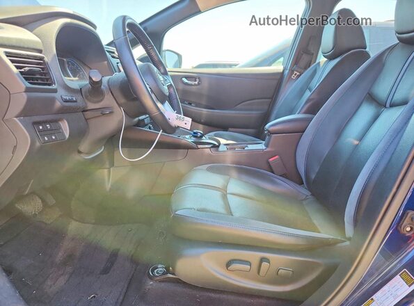 1N4BZ1CP6KC321349 2019 NISSAN LEAF Blue წინა სალონის ხედი